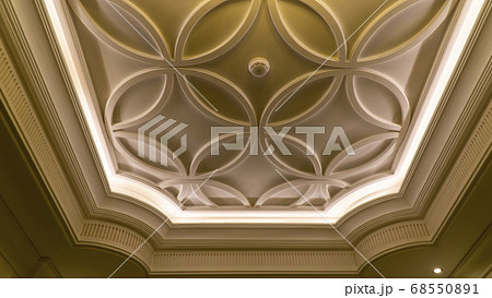 Ceiling design with lighting decorations 68550891