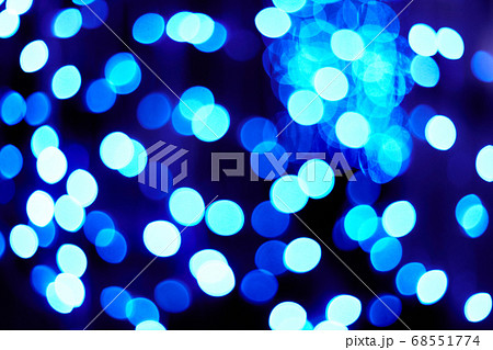 christmas bokeh blue on black background 68551774