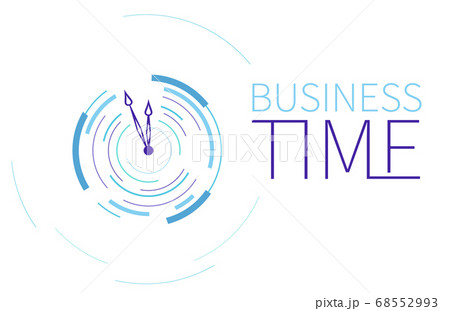 Time concept or clock business icon. Creative logotype design template. 68552993