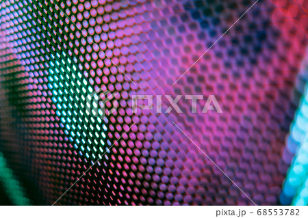 CloseUp LED blurred screen. LED soft focus 68553782