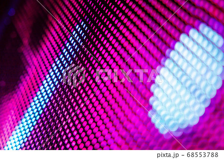 CloseUp LED blurred screen. LED soft focus CloseUp LED blurred screen. LED soft focus 68553788