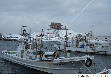 冬の八戸市にある蕪島 冬の八戸市にある蕪島 68554215