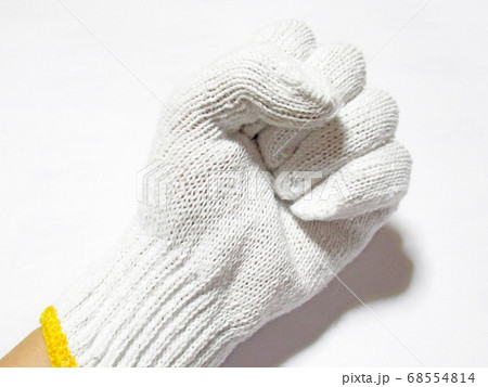 軍手をはめた手 軍手をはめた手 68554814