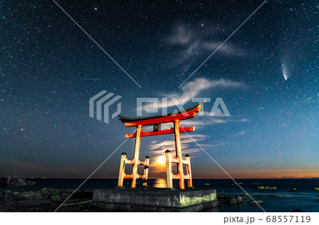 初山別金毘羅神社とネオワイズ彗星 初山別金毘羅神社とネオワイズ彗星 68557119