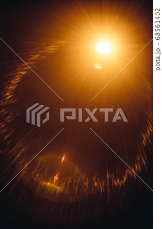 Abstract Natural Sun flare on the black Abstract Natural Sun flare on the black 68561402