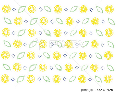 レモンの爽やかな壁紙のイラスト素材