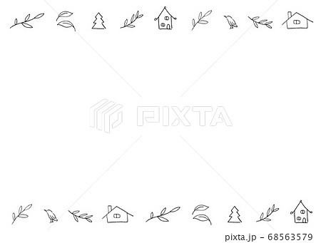 自然と家のフレーム 68563579