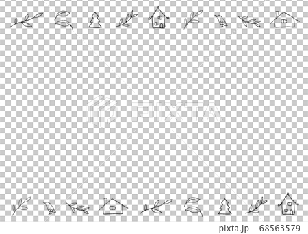 自然と家のフレーム 68563579