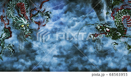 龍 竜巻バージョンのイラスト素材 [68563955] - PIXTA