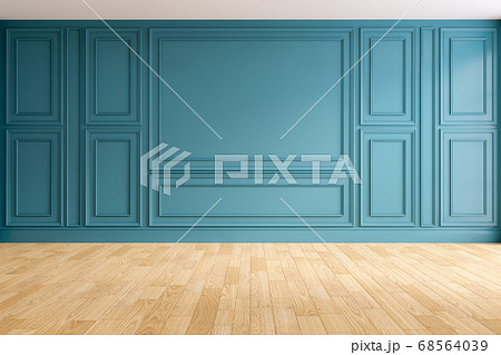 Modern and classic living room interior design, empty room, Spring Summer house concept 68564039