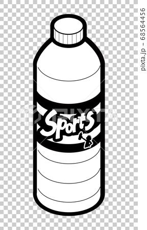 ペットボトル飲料のスポーツドリンクのイラスト素材