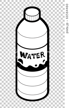 ペットボトル飲料のミネラルウォーターのイラスト素材