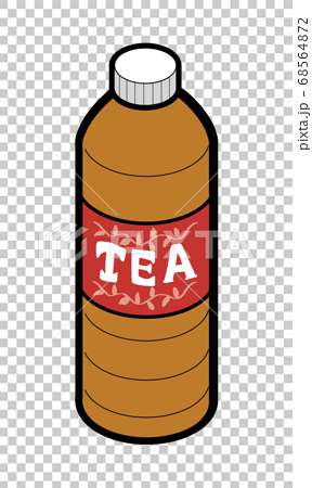 ペットボトル飲料の紅茶のイラスト素材