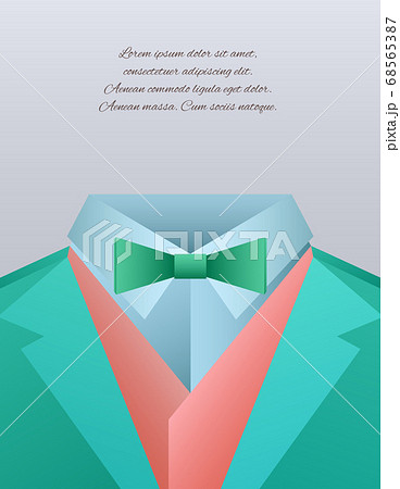 Vector illustration of funny men's suits and place for text Vector illustration of funny men's suits and place for text 68565387