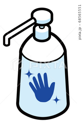 ボトルに入った消毒用のアルコールジェル ボトルに入った消毒用のアルコールジェル 68565551