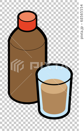 Cup with mouthwash and diluent 68565554