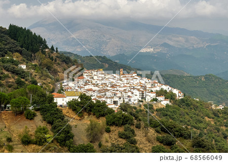White Andalusian village, pueblo blanco Algatocin. White Andalusian village, pueblo blanco Algatocin. 68566049