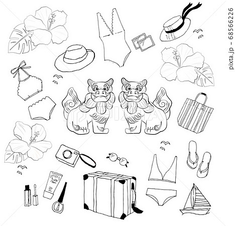 沖縄の夏のイラスト 沖縄の夏のイラスト 68566226