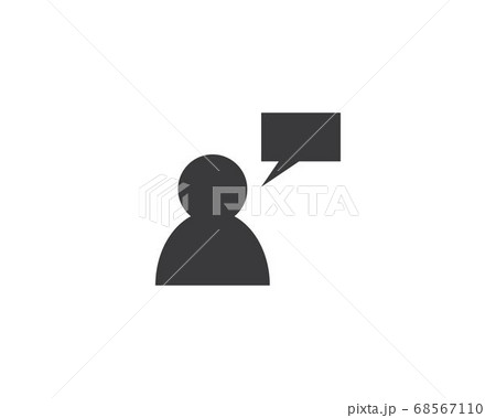 User and speech bubble 68567110