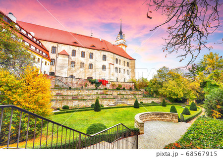 Astonishing autumn view of Hartenfels castle on 68567915