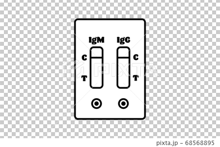 Illustration showing negative antibody test Illustration showing negative antibody test 68568895