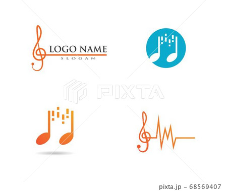 Music note Icon Vector 68569407