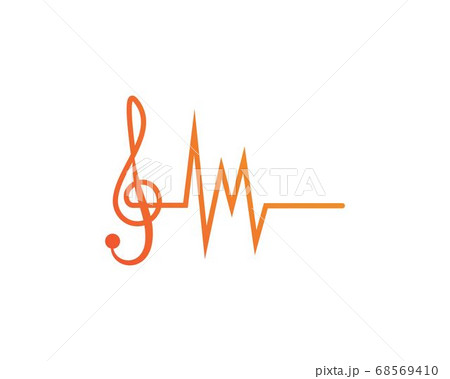 sound wave ilustration 68569410