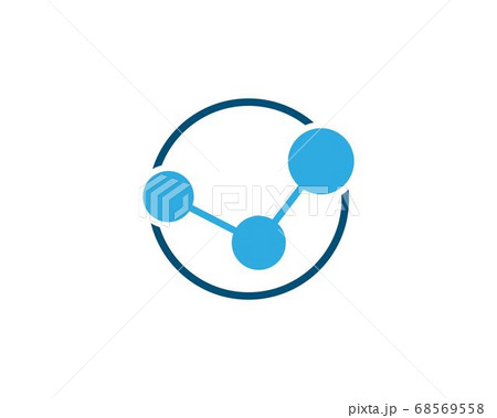 molecule logo vector 68569558