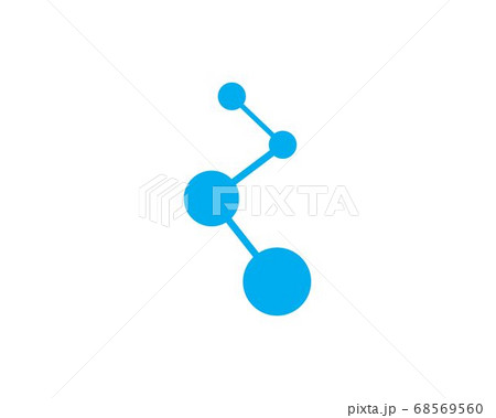 molecule logo vector 68569560