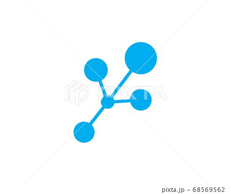 molecule logo vector 68569562