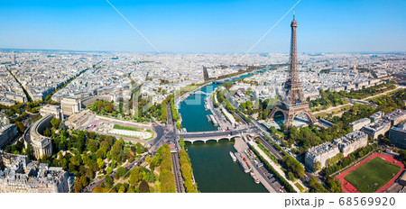 Paris aerial panoramic view, France Paris aerial panoramic view, France 68569920