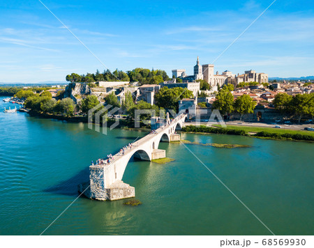 Avignon city aerial view, France 68569930