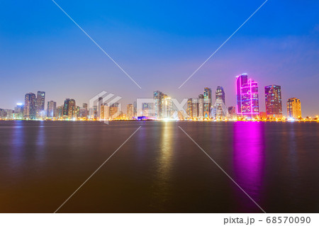 Sharjah city centre skyline, UAE Sharjah city centre skyline, UAE 68570090