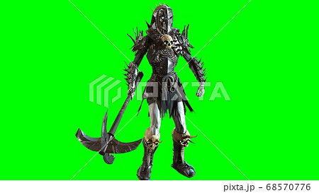 Necromancer, render 3D model on the background 68570776