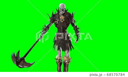 Necromancer, render 3D model on the background 68570784