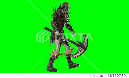 Necromancer, render 3D model on the background 68570789