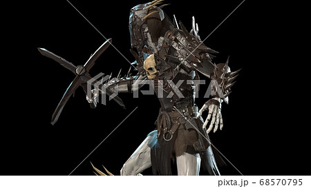 Necromancer, render 3D model on the background Necromancer, render 3D model on the background 68570795