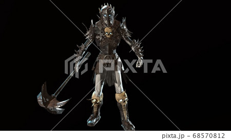 Necromancer, render 3D model on the background 68570812