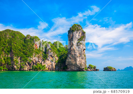 Clear water beach in Thailand 68570919