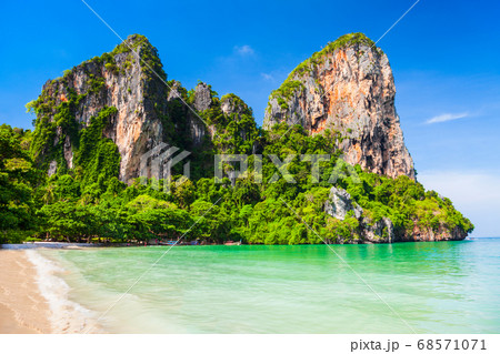 Clear water beach in Thailand 68571071