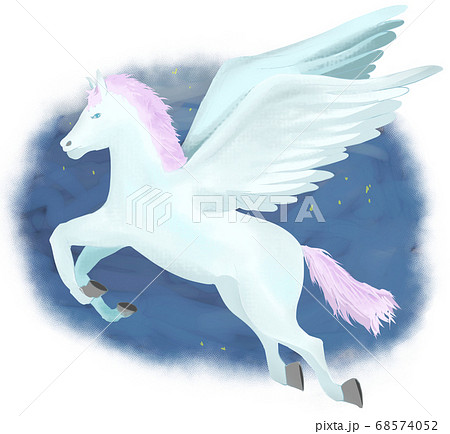 Handwritten Pegasus Stock Illustration