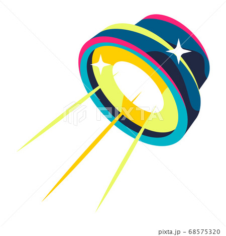 Illustration of electric spotlight. 68575320