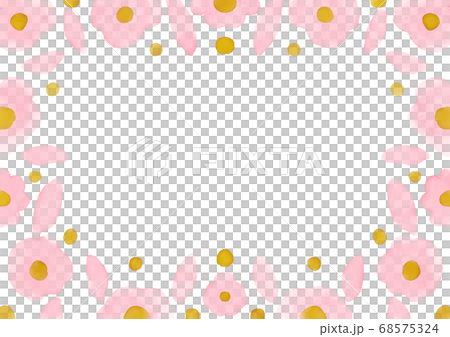 大人女子の水彩フラワーのフレーム 大人女子の水彩フラワーのフレーム 68575324