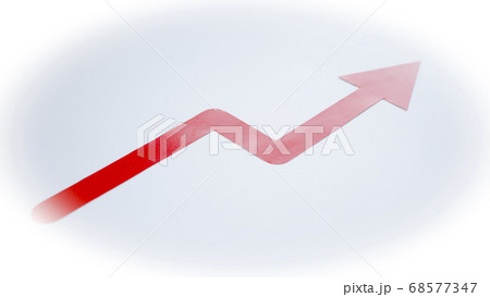 矢印　素材　上昇する矢印 68577347