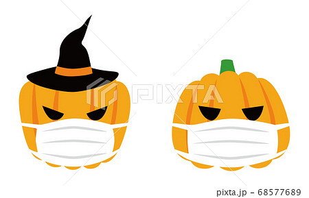 ハロウィン イベント カボチャ ペア マスク 68577689