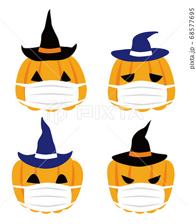 ハロウィン イベント カボチャ ペア マスク 68577695