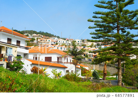 Village typical residential buildings Madeira 68577891