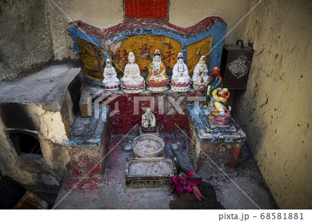 small chinese traditional shrine in old taipa small chinese traditional shrine in old taipa 68581881