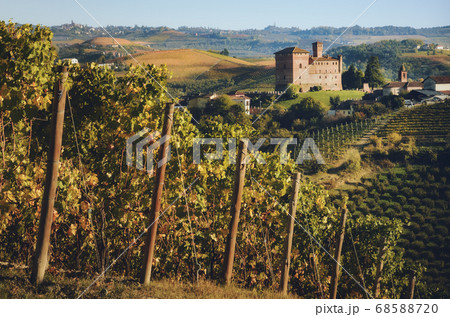 the castle of Grinzane Cavour, italy 68588720