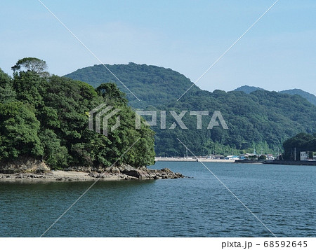 道の駅あいおい白龍城（ペーロン城）付近から見た相生湾の風景 68592645
